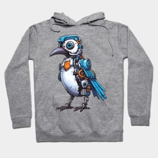 Robot Blue Jay Hoodie